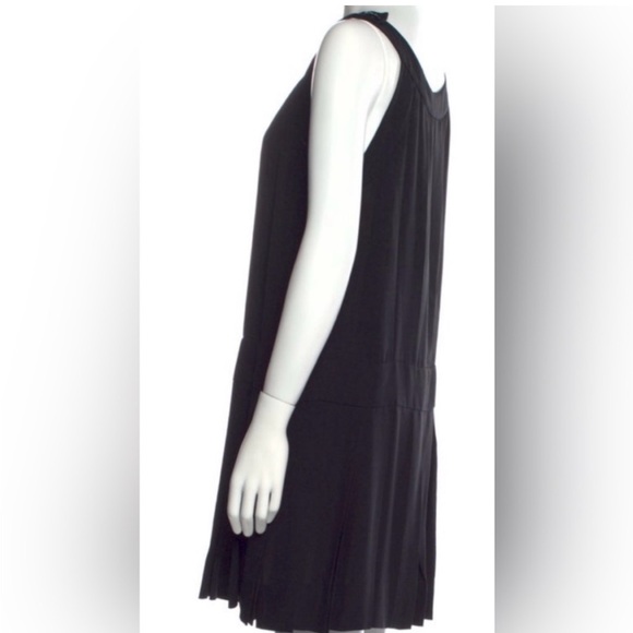 NEW Joie Black Silk Mini Dress with pintuck and pleat detail S - Picture 2 of 9